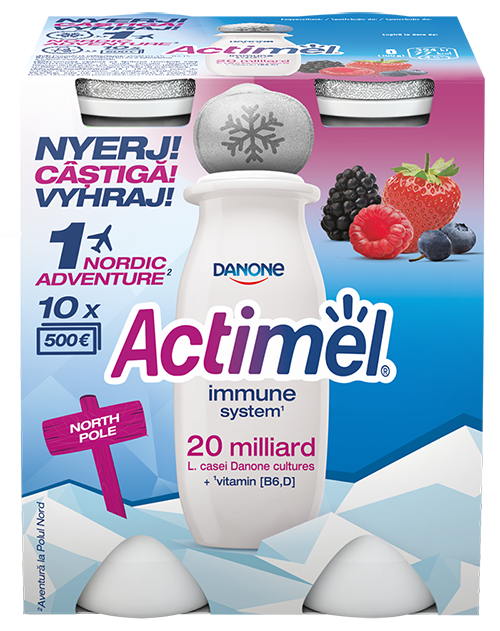Actimel+ Őszibarack-maracuja 4 x 100g