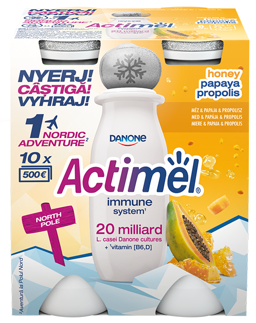 Actimel 0% hozzáadott cukor Vegyes gyümölcs
