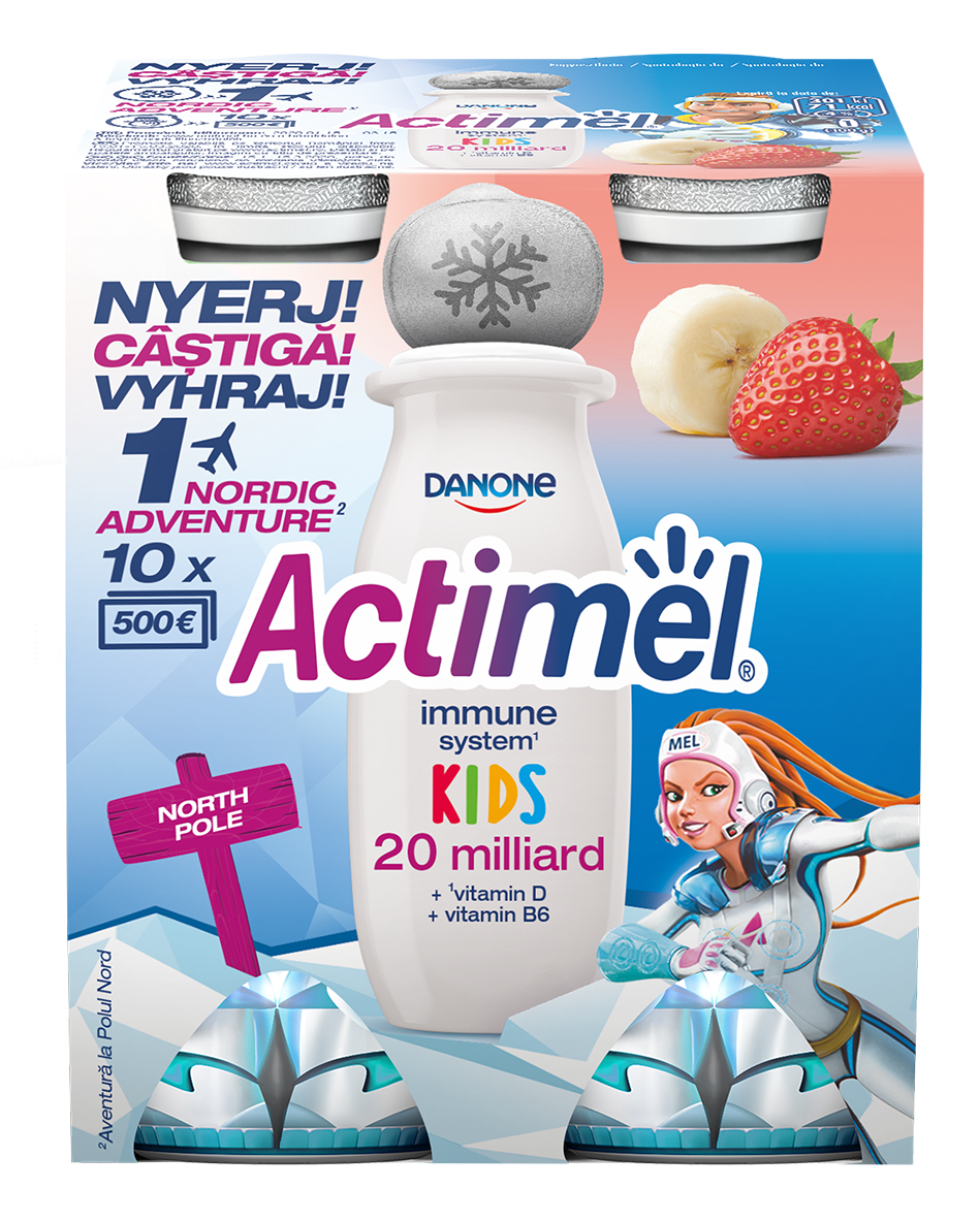 Actimel Eper-Banán 8 x 100g