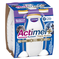 Actimel+ Áfonya-<br/>feketeszeder 4 x 100g