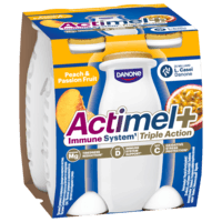 Actimel+ Őszibarack-<br/>maracuja 4 x 100g